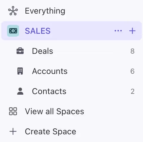 Accounts and Contacts in Sales Space Accounts and Contacts in Sales Space